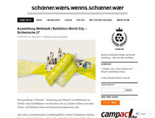 Tablet Screenshot of blog.schoener-waers.de